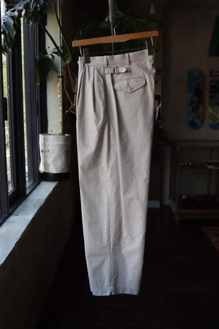 A.PRESSE 24ss ハイデンシティーウェザークロストラウザー