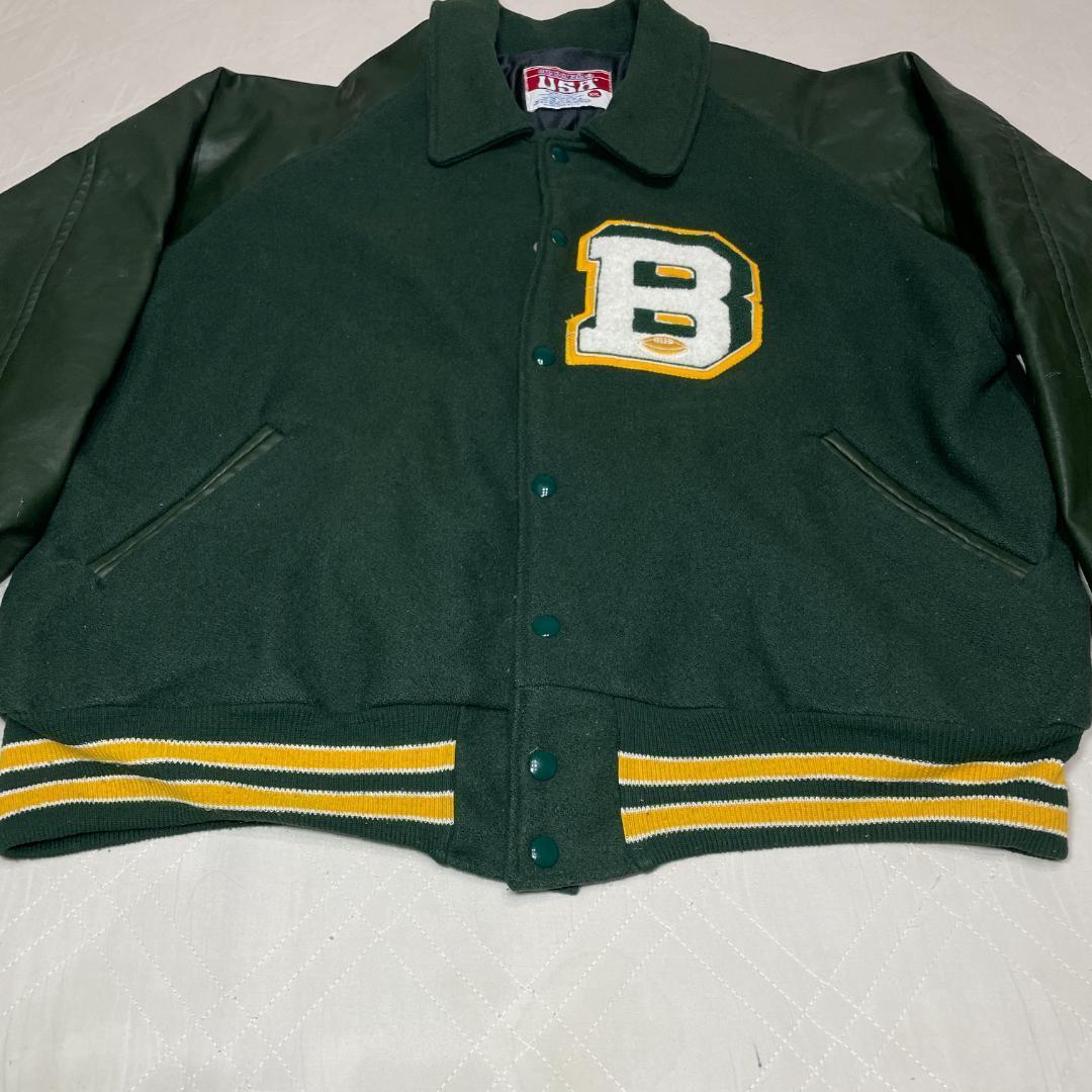 USA awards USA レザー アワードジャケット スタジャン XXL