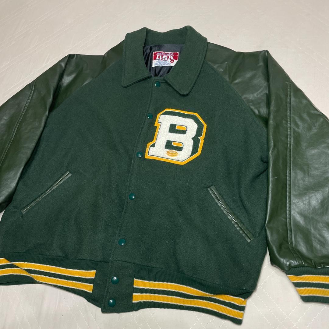 USA awards USA レザー アワードジャケット スタジャン XXL