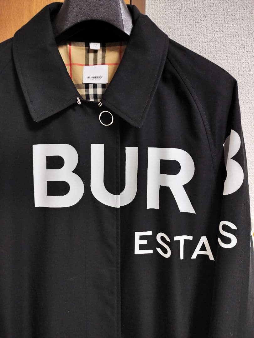 バーバリー　カーコート　ブラック