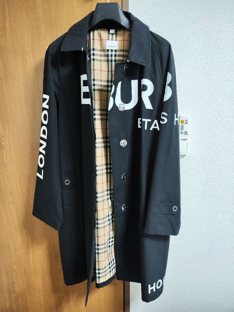 バーバリー　カーコート　ブラック