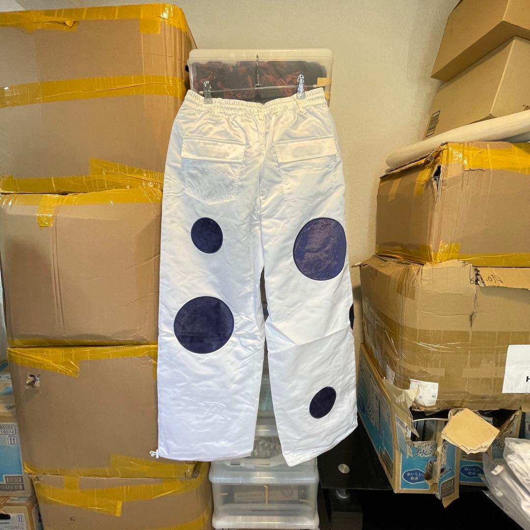 新品未使用 スノボウェア 上下セット S ホワイトドット柄 男女兼用