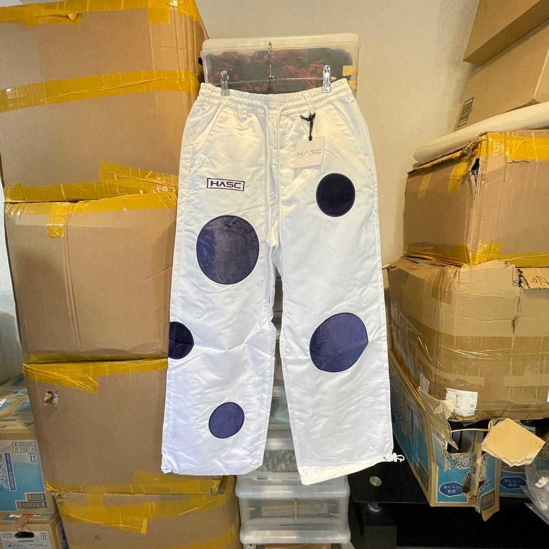 新品未使用 スノボウェア 上下セット S ホワイトドット柄 男女兼用