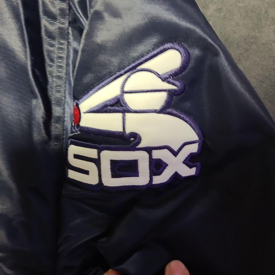 Majestic　シカゴホワイトソックス　クーパーズタウン　古着スタジャン　XL