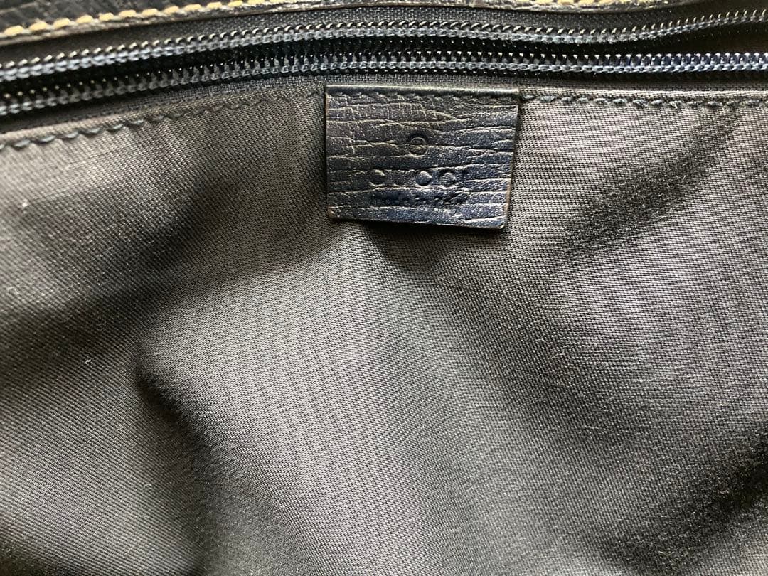 GUCCI GGパターン トートバッグ ベージュ/ネイビー