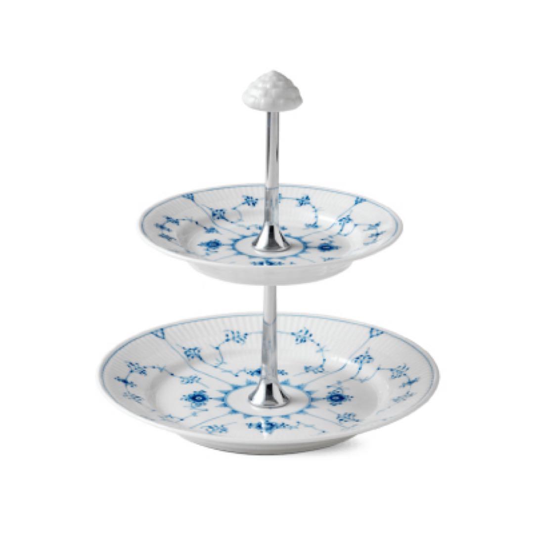 ロイヤルコペンハーゲン フルーテッド プレイン ケーキスタンドなど 食器セット