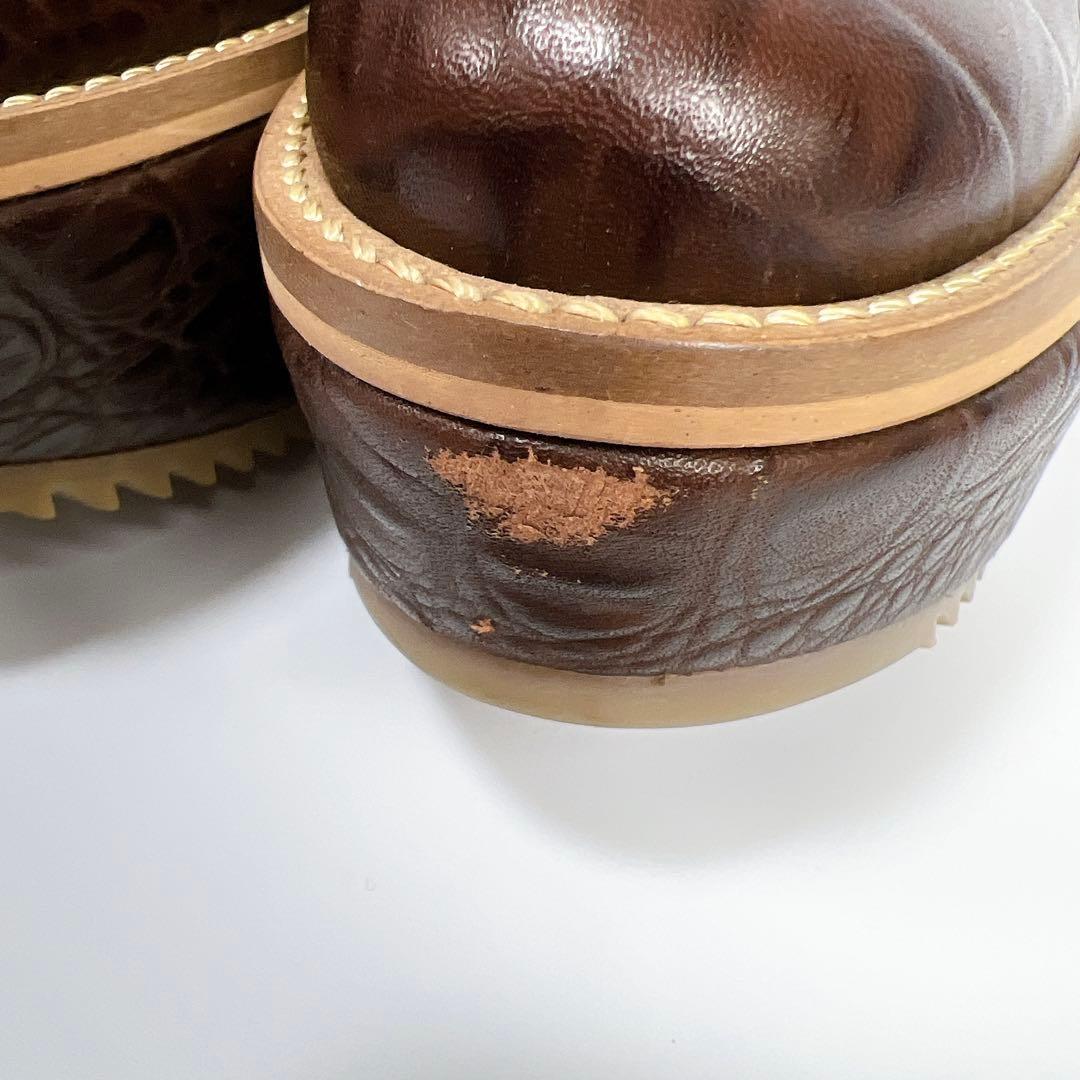 《美品》ヴィヴィアンウエストウッド 厚底ベルトパンプス クロコ ブラウン 36