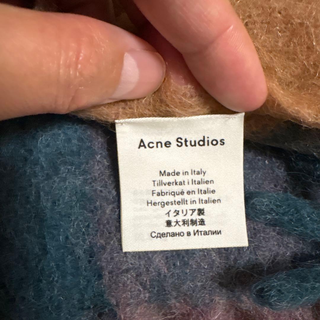 Acne Studios チェック柄マフラー
