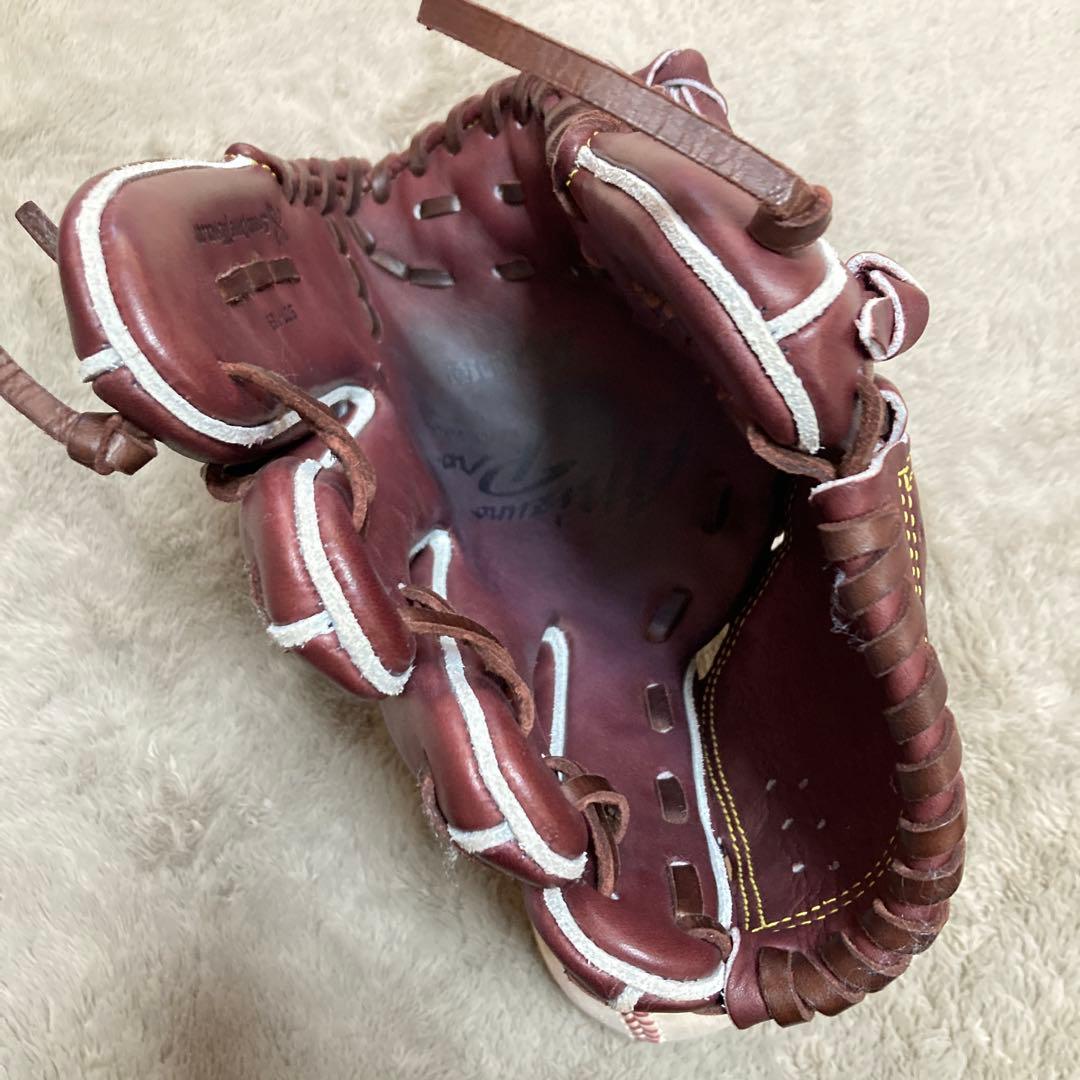 ミズノプロ硬式用投手用グローブ サイズ11 プラムブラウン右投げ用