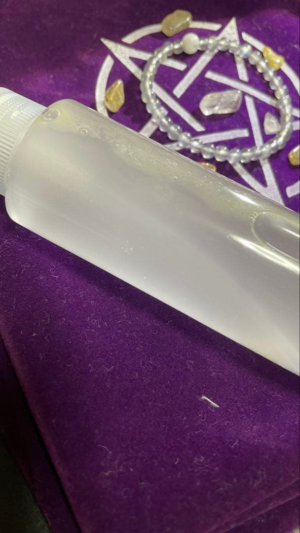 はちタイチンルチル ブラックオパール 魔石 アメジスト＆シトリンcharm