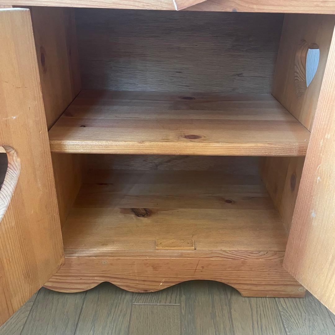 ココア◎used）カントリー家具　キャビネット　ローボード　テレビ台