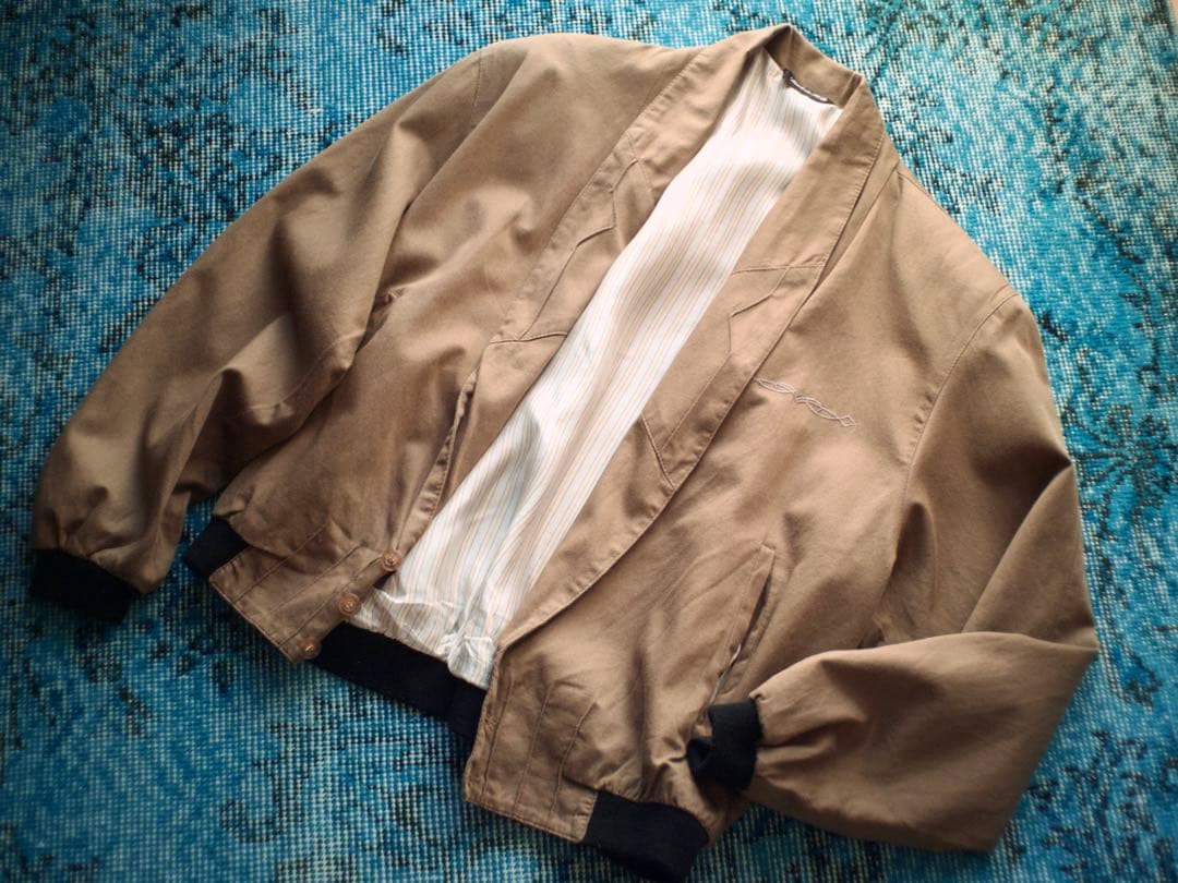 ジャケット・アウター 80s ITALY cropped design cotton jacket