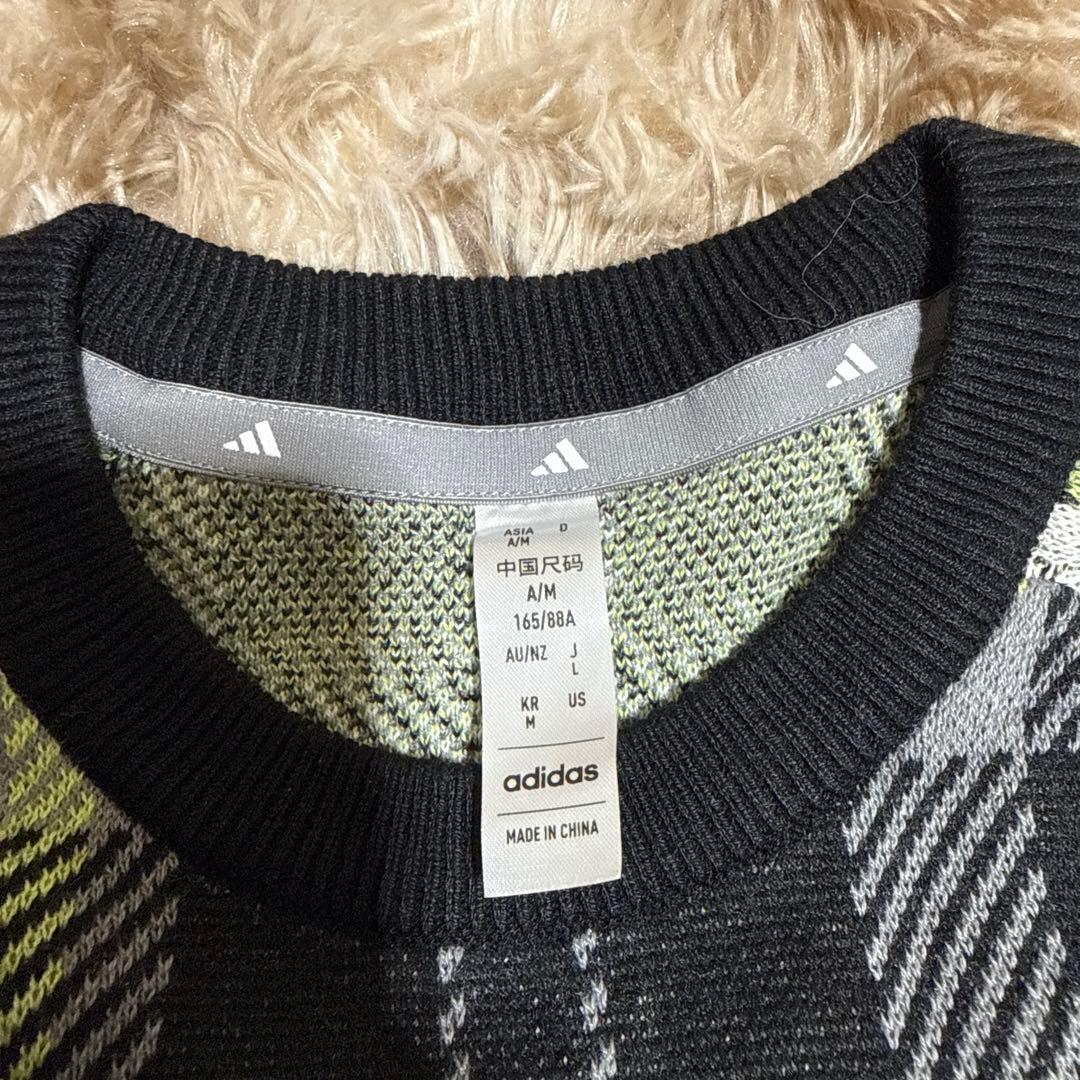 新品未使用adidas チェック柄 セーター・スカートセットアップ