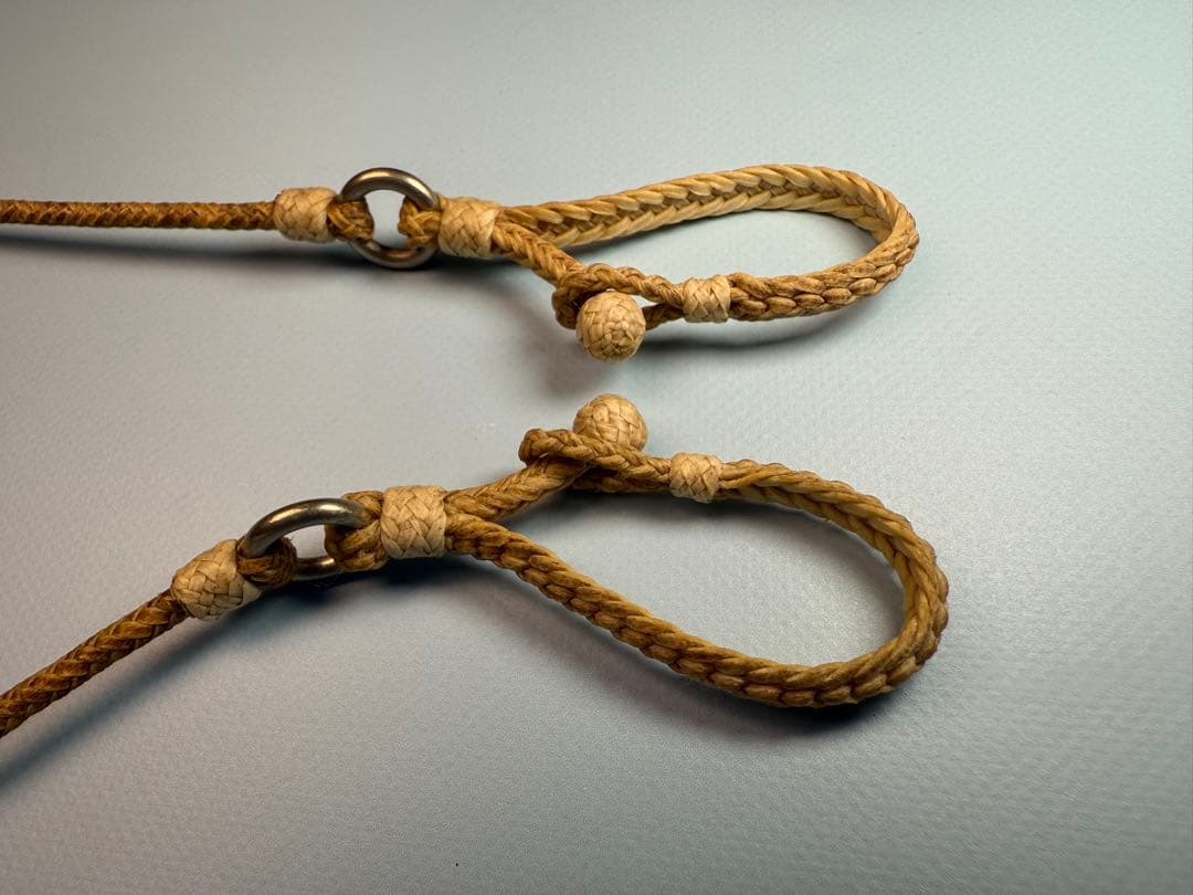 ローハイド製6Plait（編み込み）レザーウォレットチェーン （USA製）