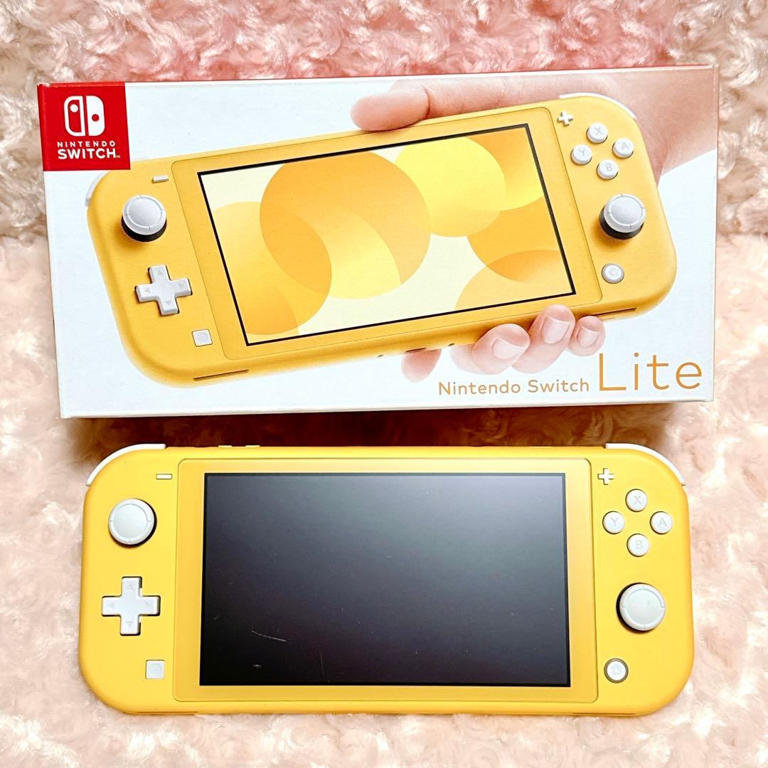【美品】ニンテンドースイッチ ライト イエロー シリコンカバー付き