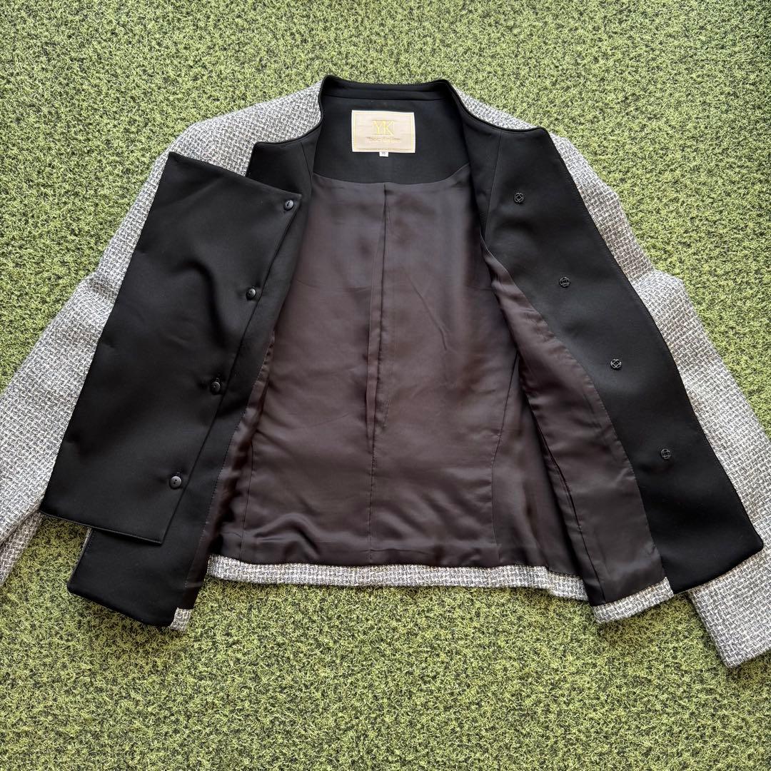 Yukiko Kimijima 大きいサイズ ノーカラージャケット