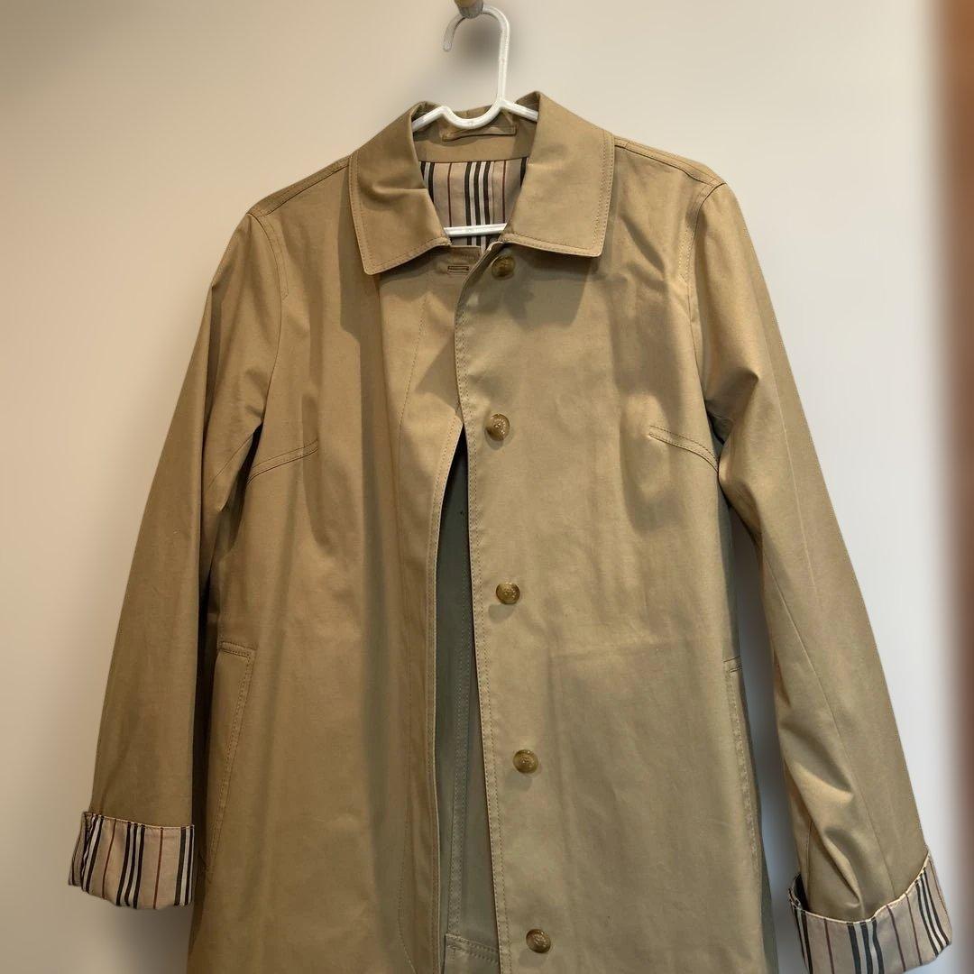 Burberry ベージュ トレンチコート ストライプ袖