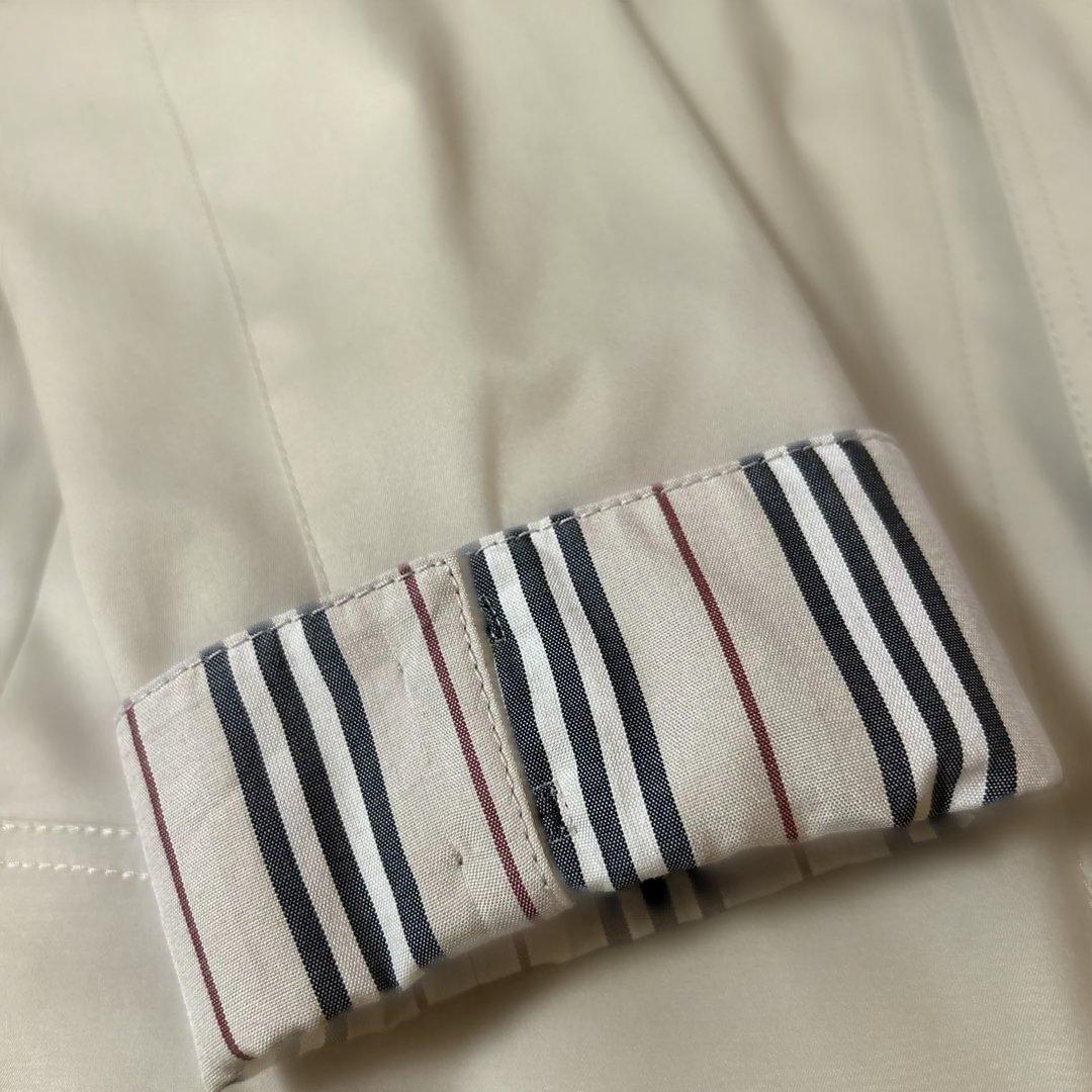 Burberry ベージュ トレンチコート ストライプ袖