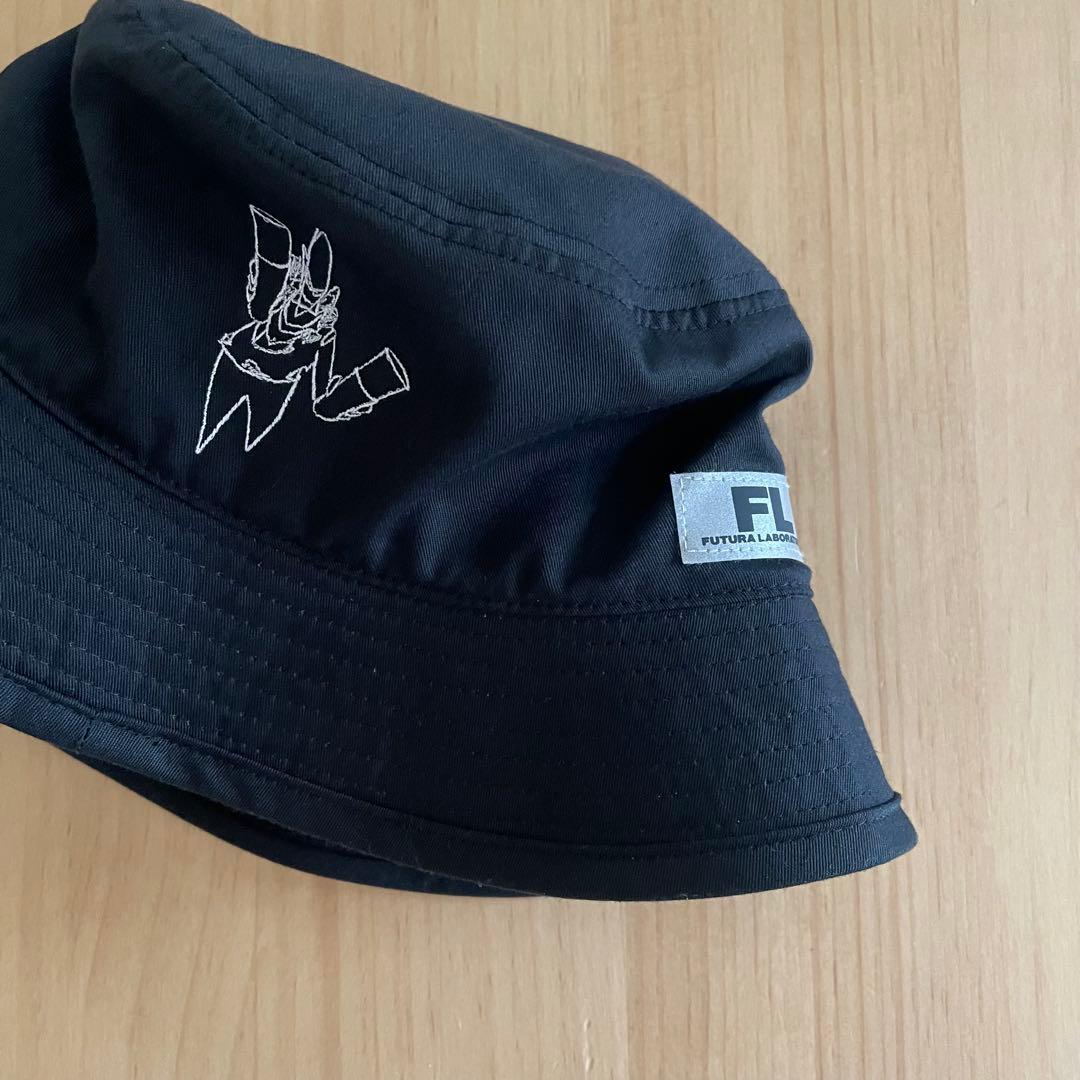 [美品]NEIGHBORHOOD FUTURA BACKET HAT 黒ブラック