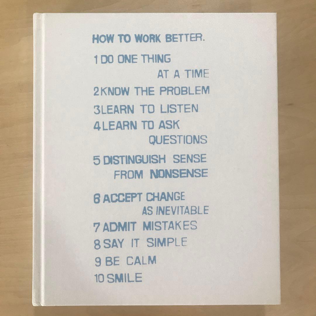 アート・デザイン・音楽 Fischli Weiss: How to Work Better