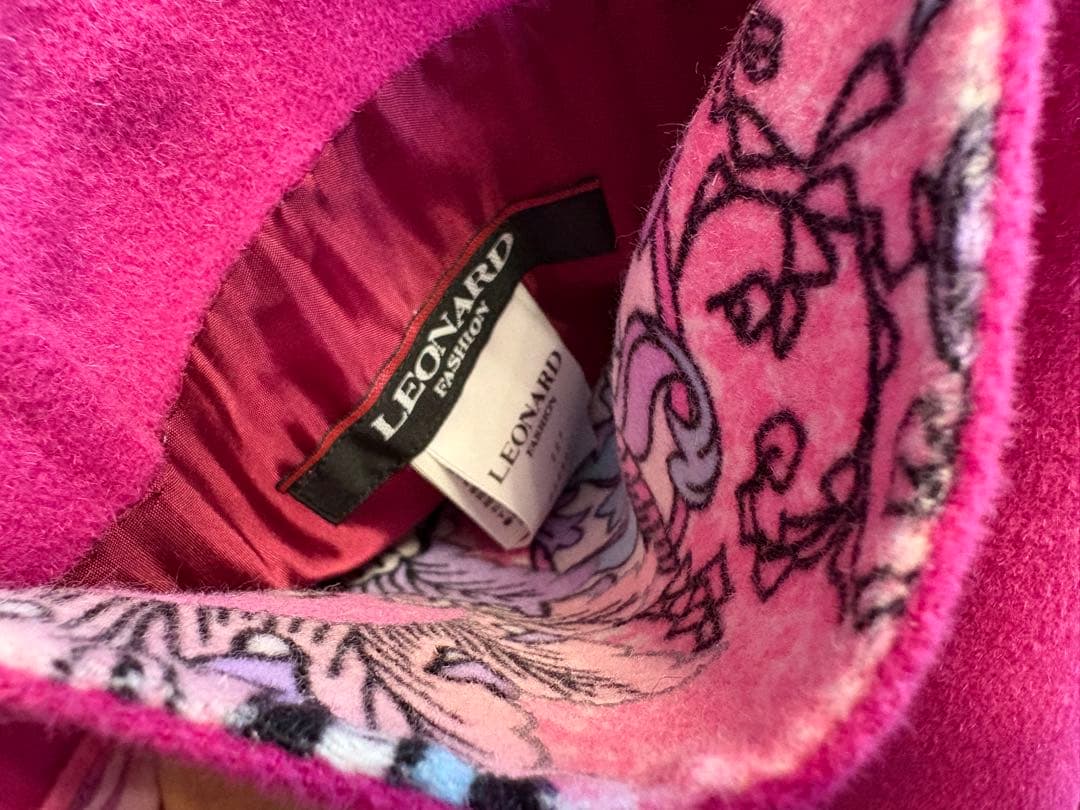 レオナール　アンゴラ&ウールコート　L〜LL