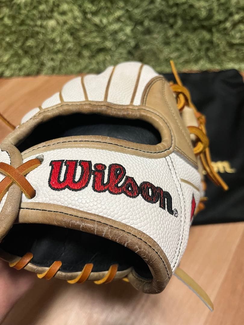 Wilson A2000 H12 硬式グラブ ホワイトSS×キャメル