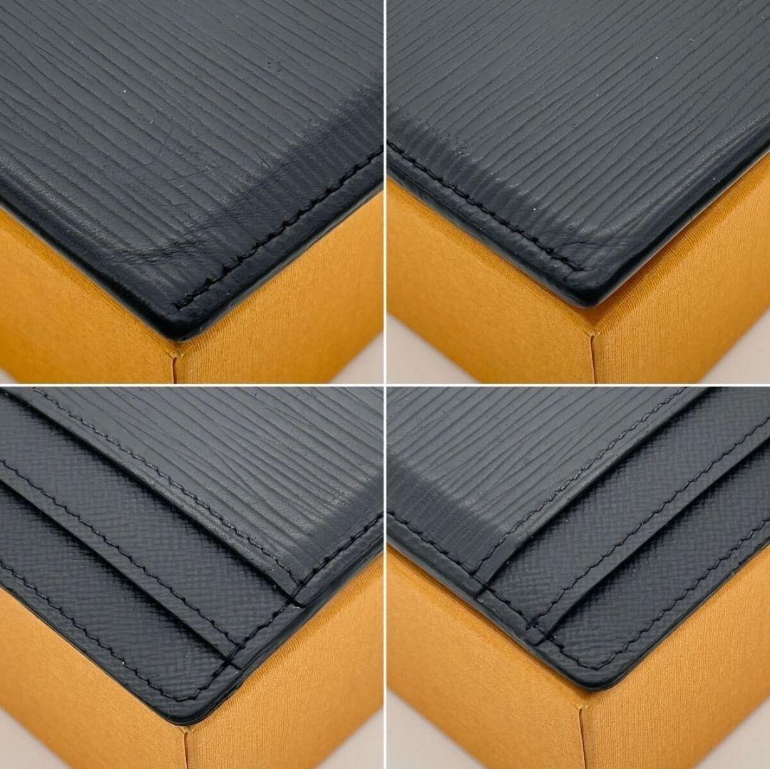 ルイヴィトン　エピ ポルトカルトパンス　ブラック　カードケース　マネークリップ