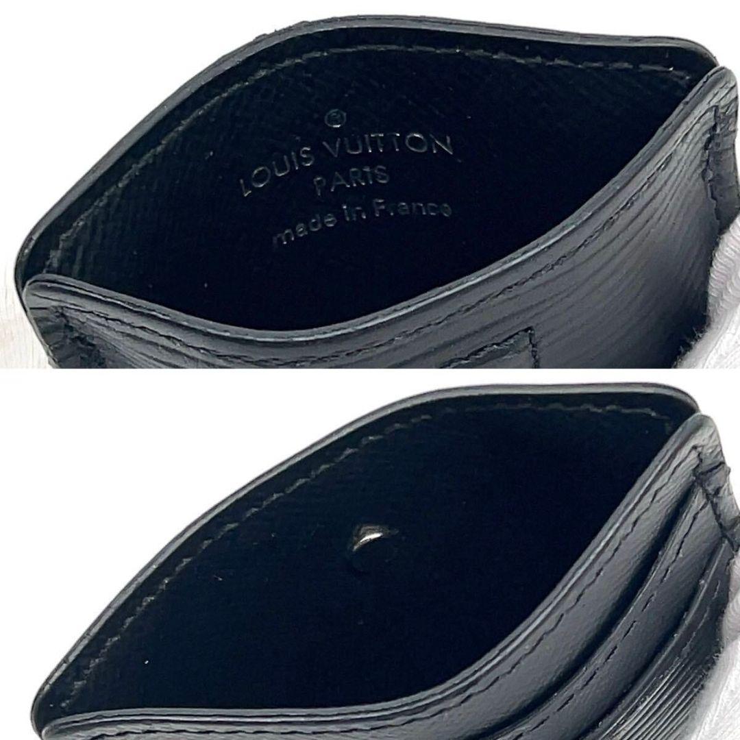 ルイヴィトン　エピ ポルトカルトパンス　ブラック　カードケース　マネークリップ