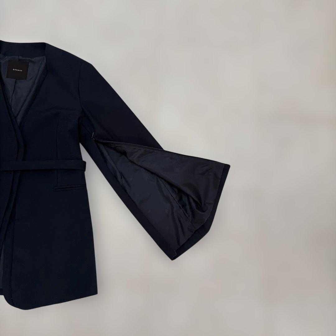 ánuans スリットスリーブジャケット ネイビー