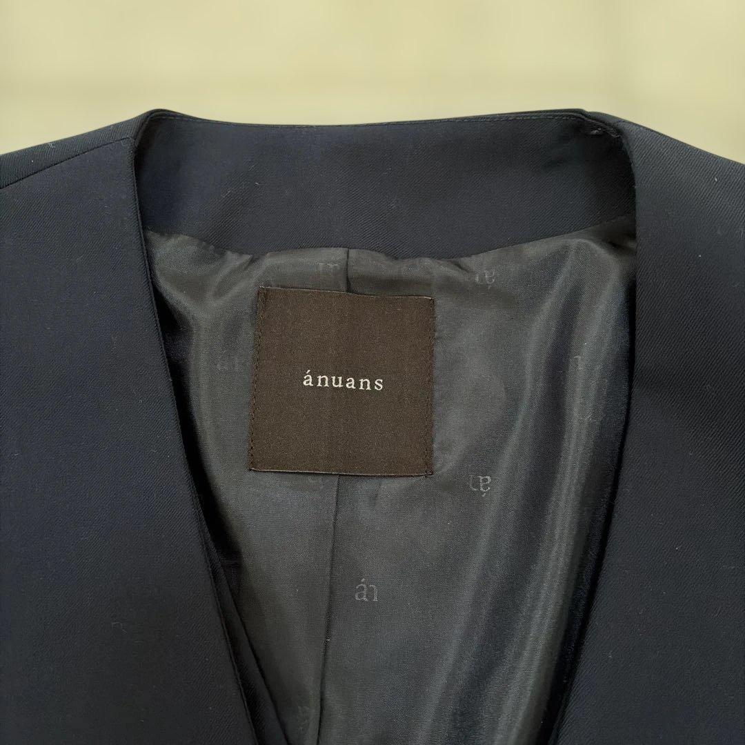 ánuans スリットスリーブジャケット ネイビー
