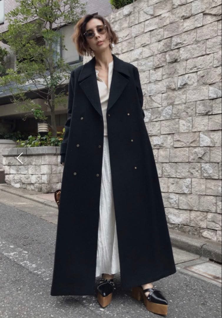 ジャケット・アウター Ameri Vintage BELT FLARE LONG COAT