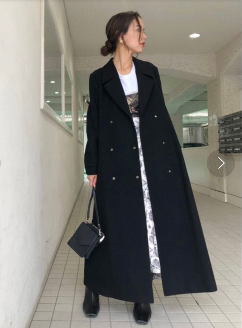 ジャケット・アウター Ameri Vintage BELT FLARE LONG COAT