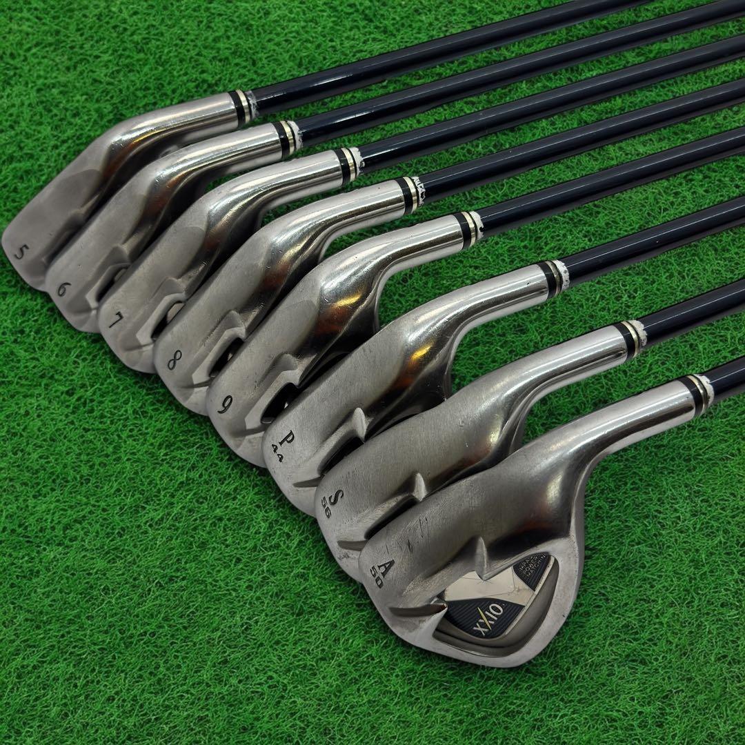 XXIO5ゼクシオ5代目アイアンカーボンシャフト 8本セット