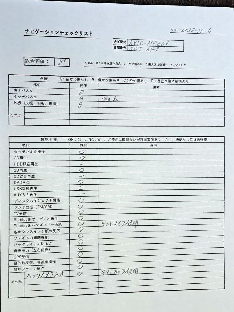 タッチ新品 2016年地図◆カロッツェリア MRZ09 BT・地デジ◆動作良好