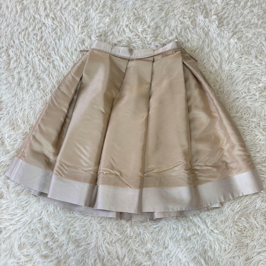 PRADA シルク混　ミニ　フレアスカート　38