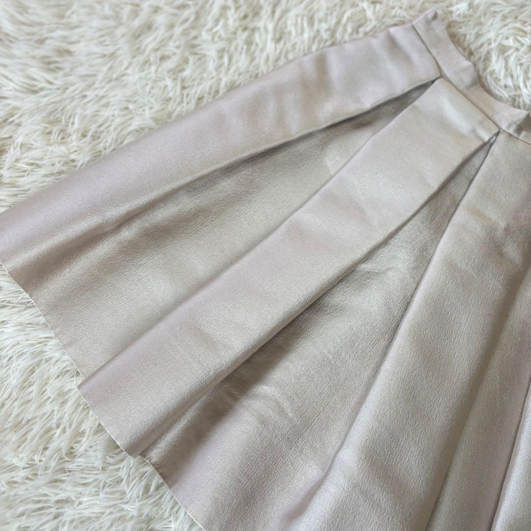 PRADA シルク混　ミニ　フレアスカート　38