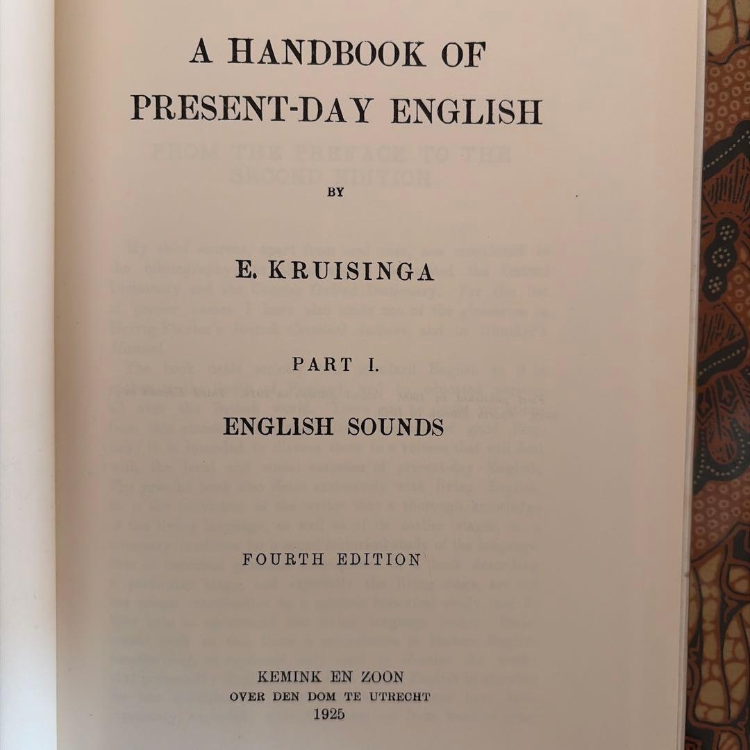 洋書 A HANDBOOK OF PRESENT-DAY ENGLISH