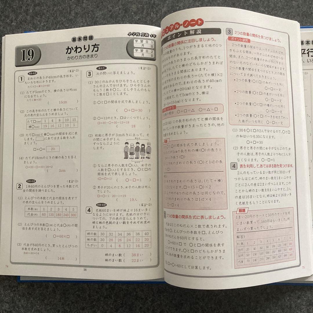 家庭学習専用指導書 小4-6 算数　国語