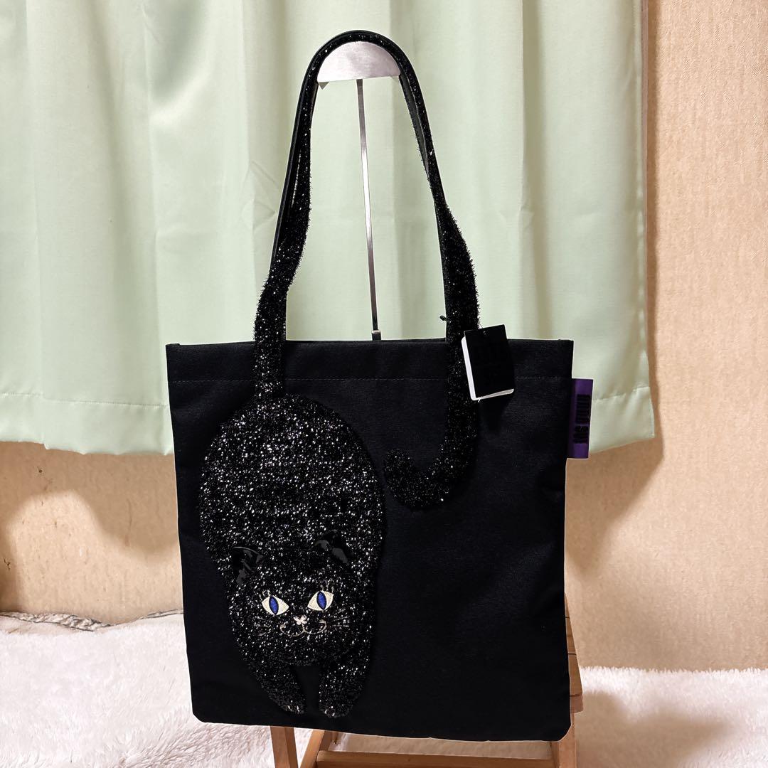 【新品】ANNA SUI アナスイ トートバッグ 猫 モチーフ ブラック