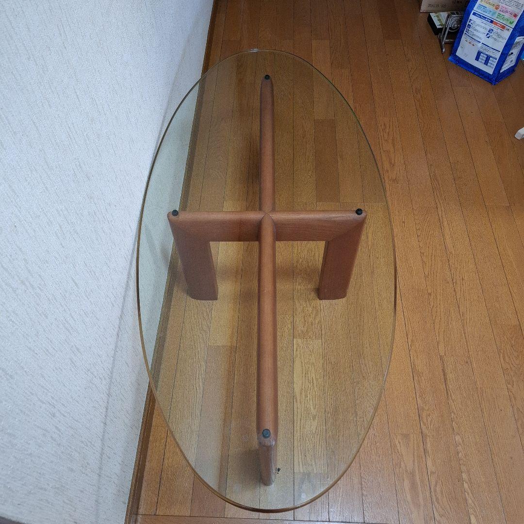 楕円形ガラスセンターテーブル　脚部➁