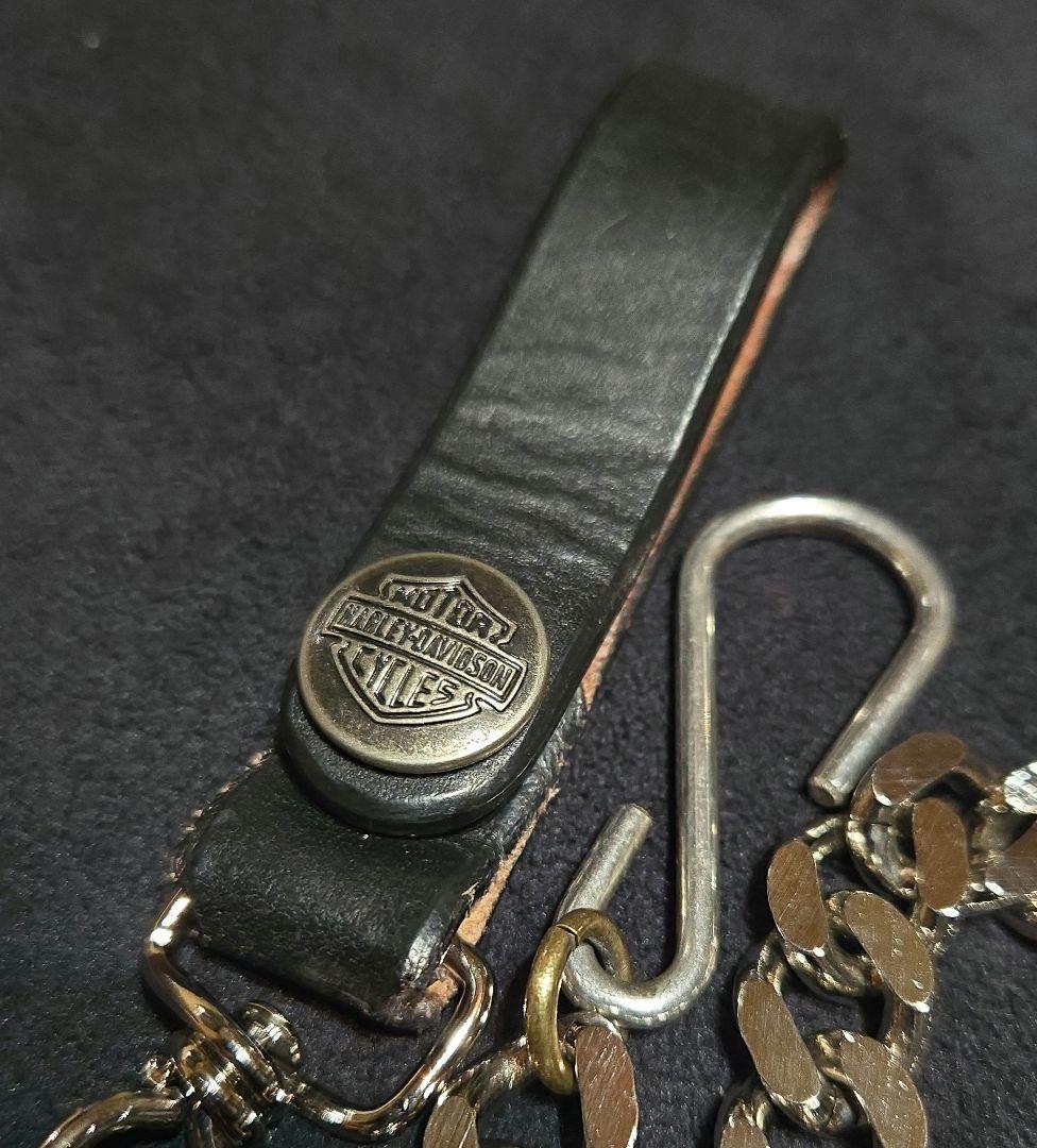 ハーレーダビッドソン　ウォレットチェーン　ビンテージ　ブラス　真鍮　USA