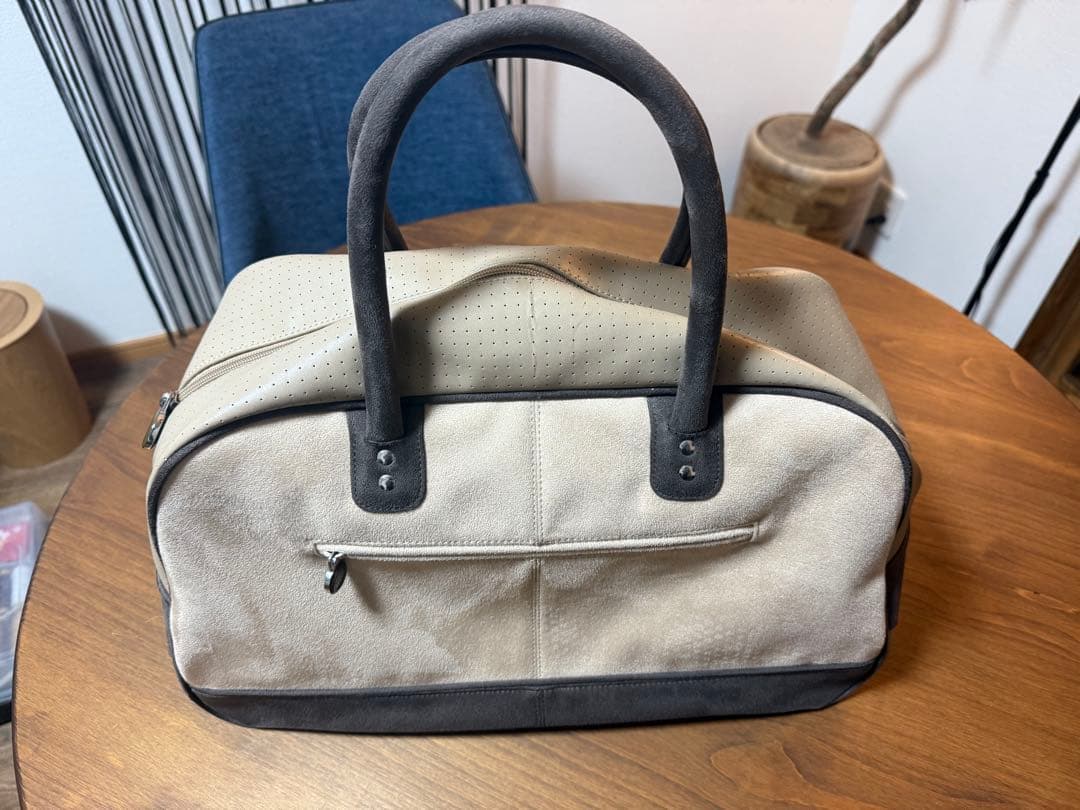 NIKEボストンバッグ スエード　ベージュ ナイキ