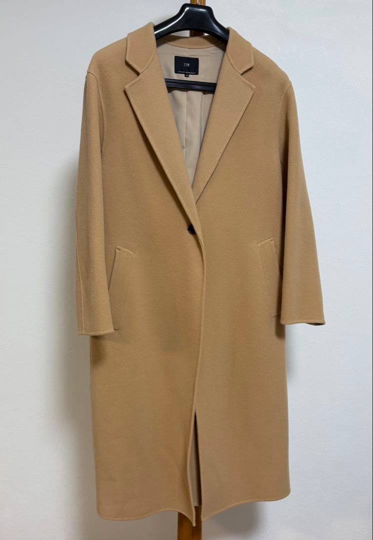 23区 サイズ38 ウールリバーロングコート キャメル