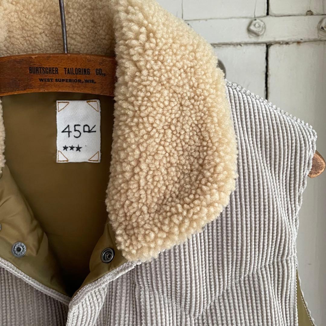 45R セルビッチコーデュロイの908べ スト ¥121,000 羊革