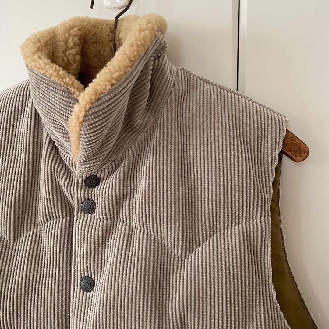 45R セルビッチコーデュロイの908べ スト ¥121,000 羊革