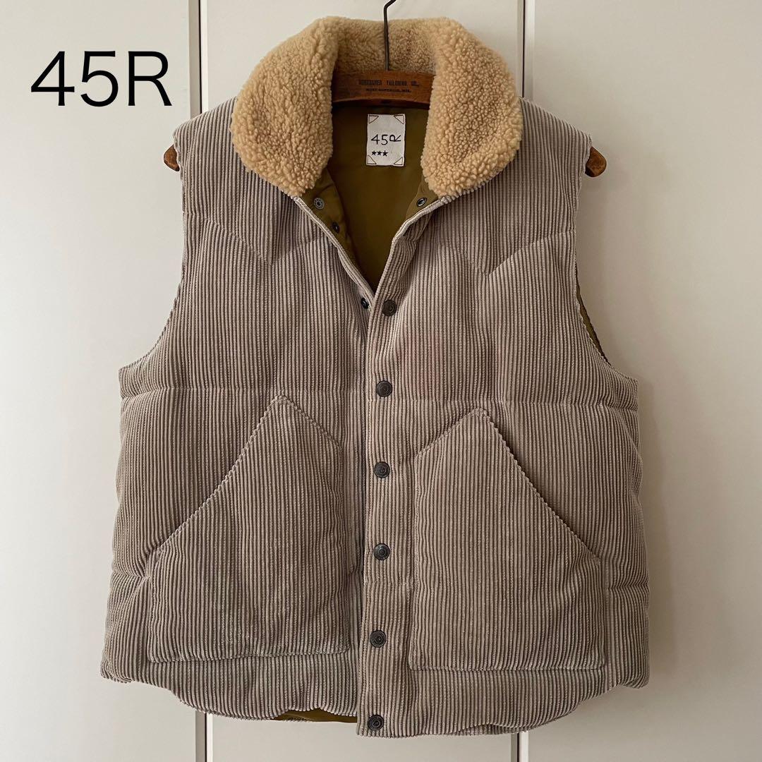 45R セルビッチコーデュロイの908べ スト ¥121,000 羊革