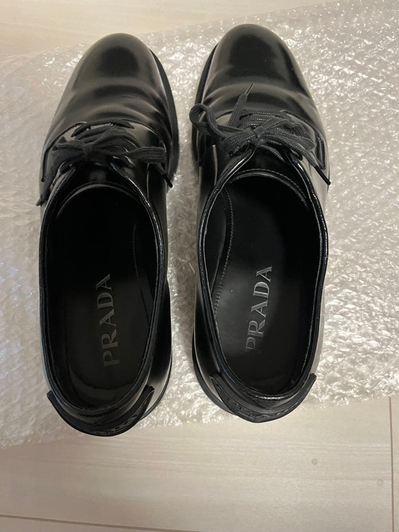 PRADA 2022SS レザーシューズ 6 ブラック