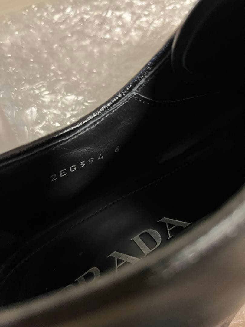 PRADA 2022SS レザーシューズ 6 ブラック
