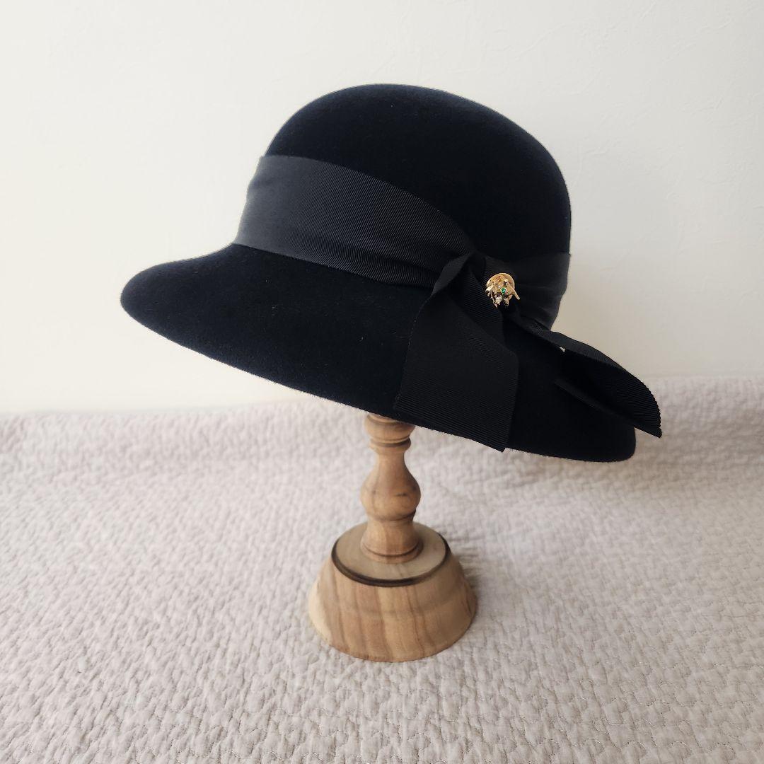 美品★ケイタマルヤマ　ウールハット　　帽子　ハット　マキシン　コラボ