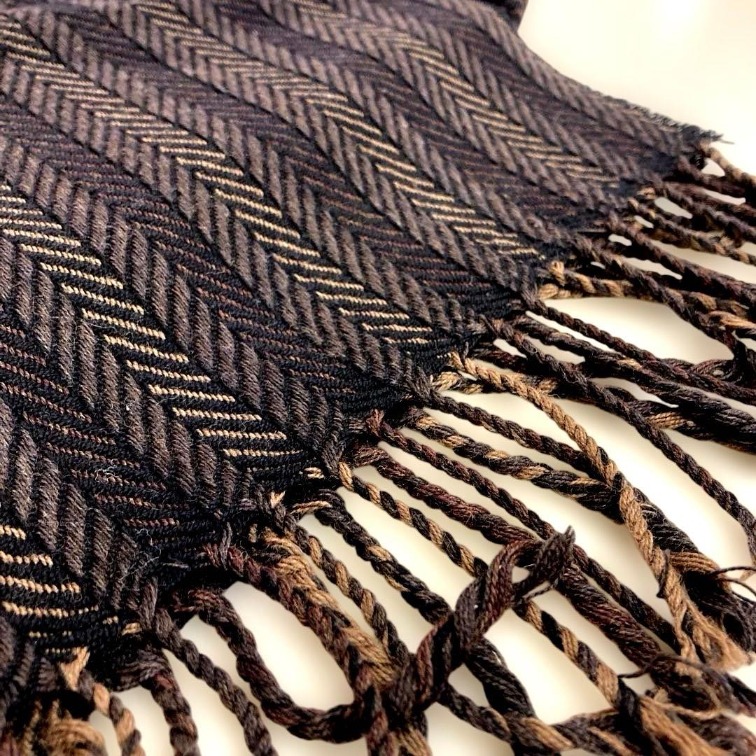 DURBAN ヘリンボーンマフラウール100%(未使用)